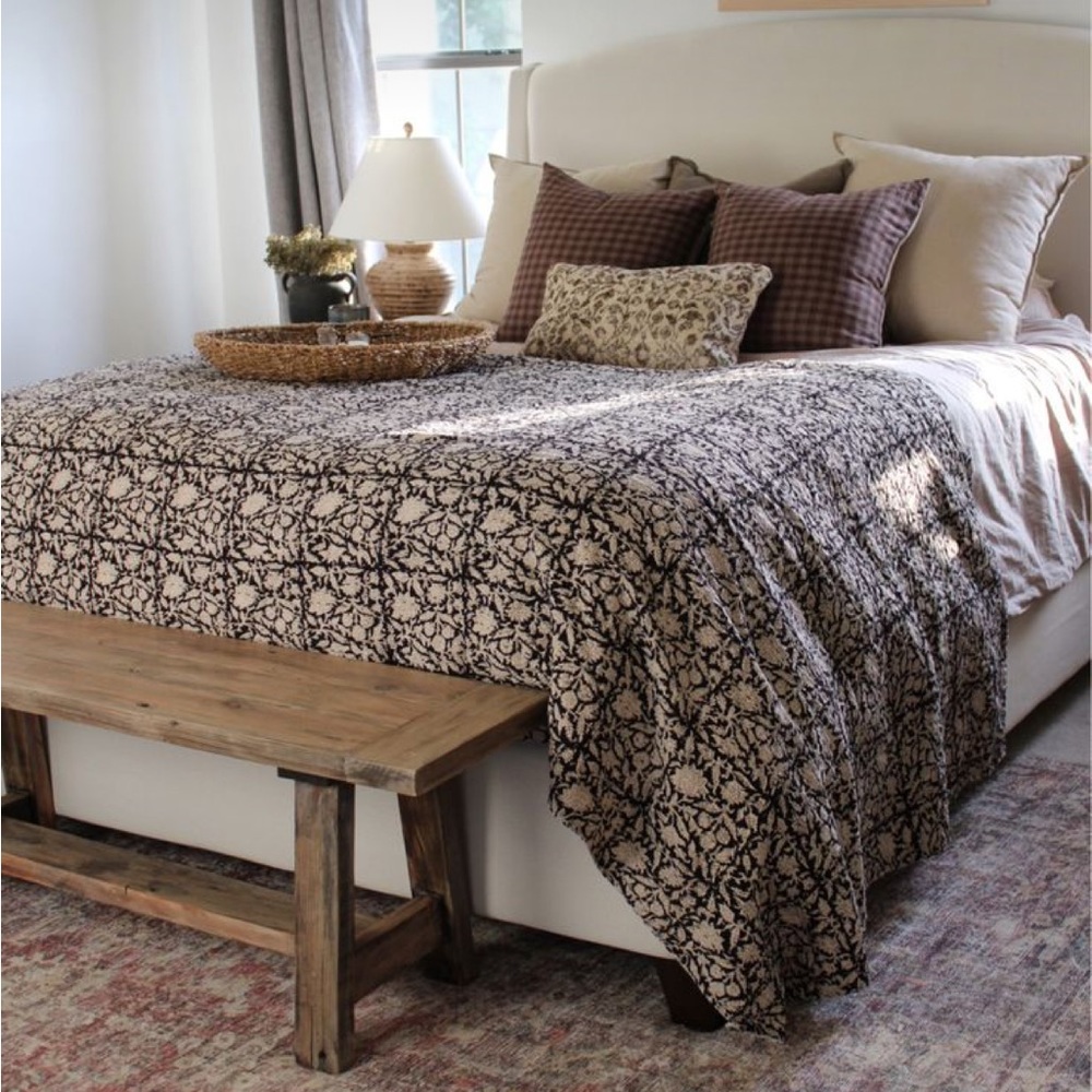 King or Queen size Kathan Quilt hand block quilt